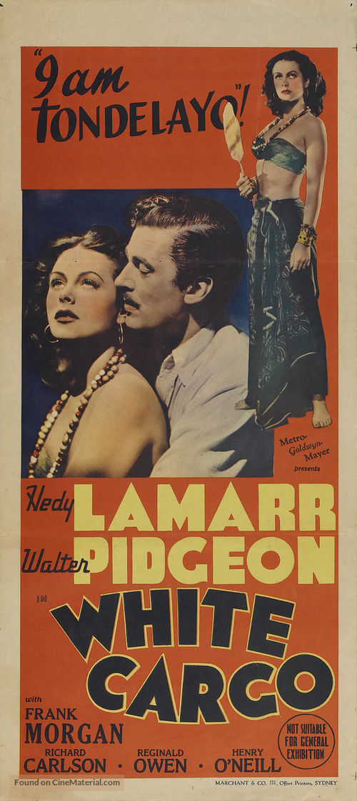 White Cargo - Australian Movie Poster