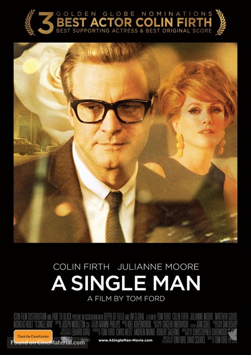 A Single Man - Australian Movie Poster