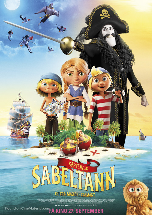 Kaptein Sabeltann og den magiske diamant - Norwegian Movie Poster
