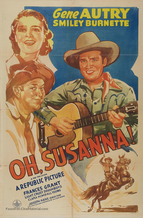 Oh, Susanna! - Re-release movie poster