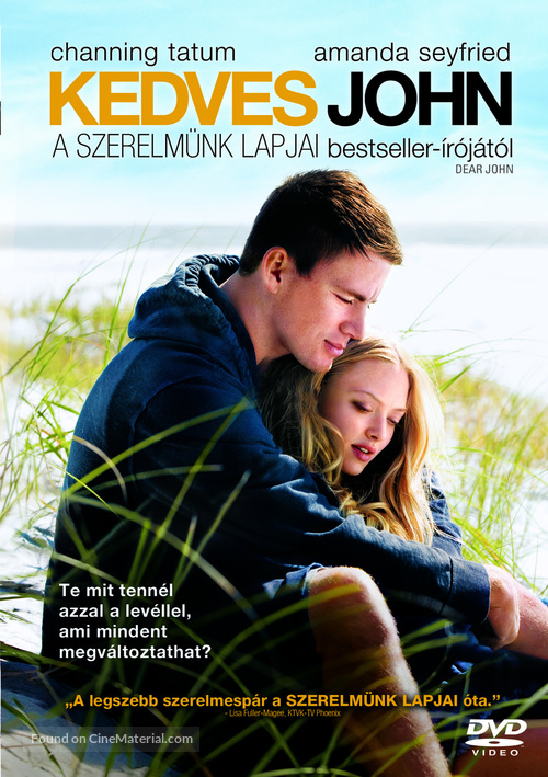 Dear John - Hungarian DVD movie cover