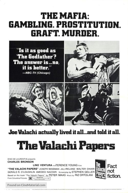 The Valachi Papers - Movie Poster