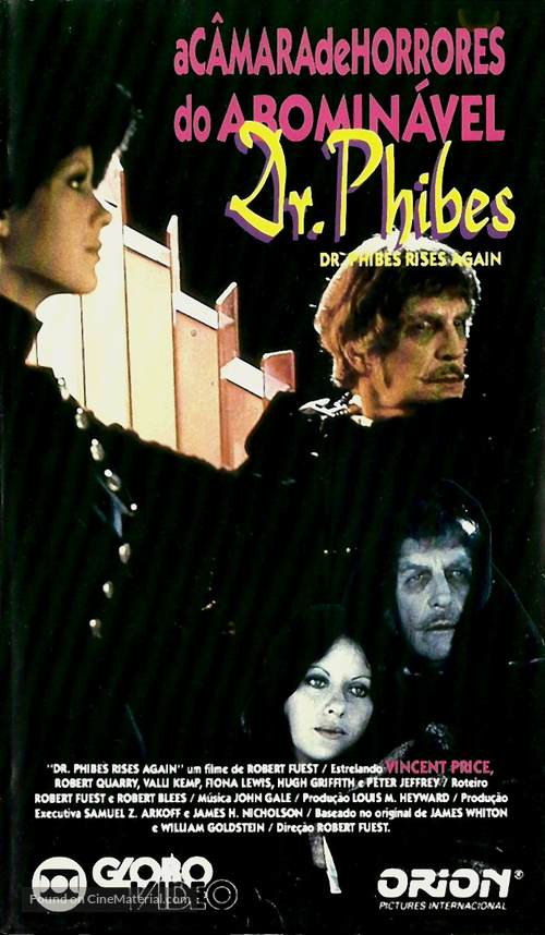 Dr. Phibes Rises Again - Brazilian Movie Cover