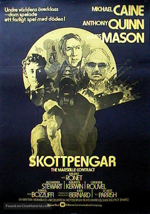 The Marseille Contract - Swedish Movie Poster