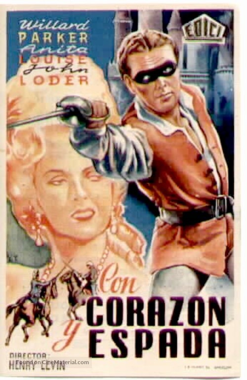 The Fighting Guardsman - Spanish Movie Poster