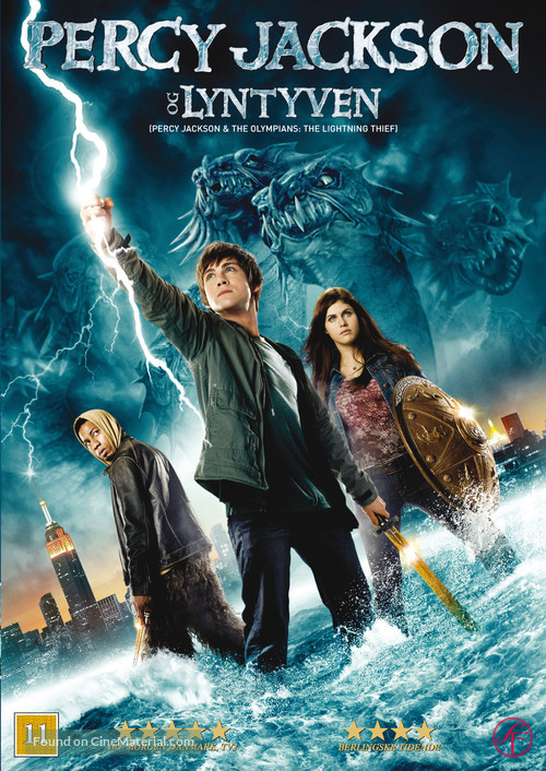 Percy Jackson &amp; the Olympians: The Lightning Thief - Danish Movie Cover