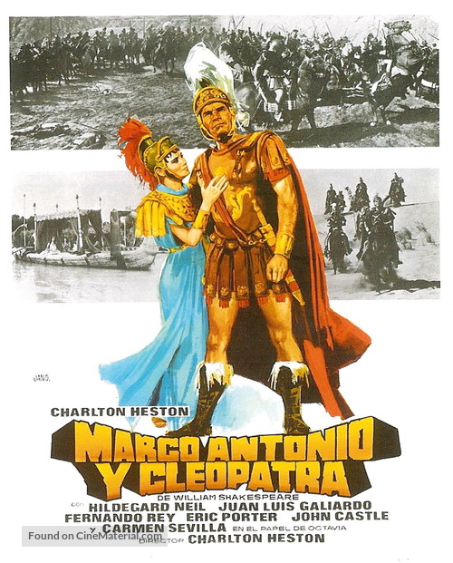 Antony and Cleopatra - Spanish Movie Poster