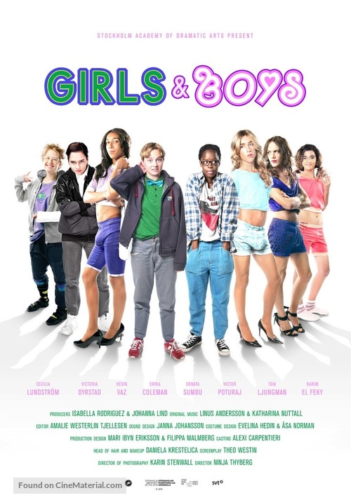 Girls &amp; Boys - Swedish Movie Poster