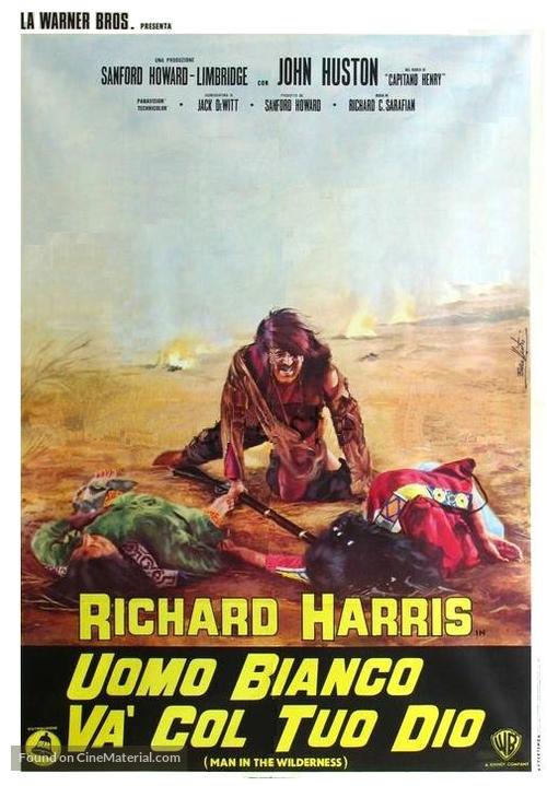 Man in the Wilderness - Italian Movie Poster