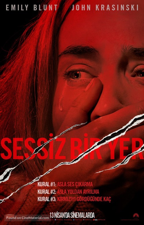 A Quiet Place - Turkish Movie Poster