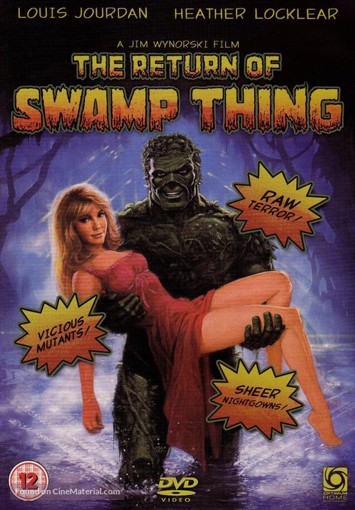 The Return of Swamp Thing - British Movie Cover