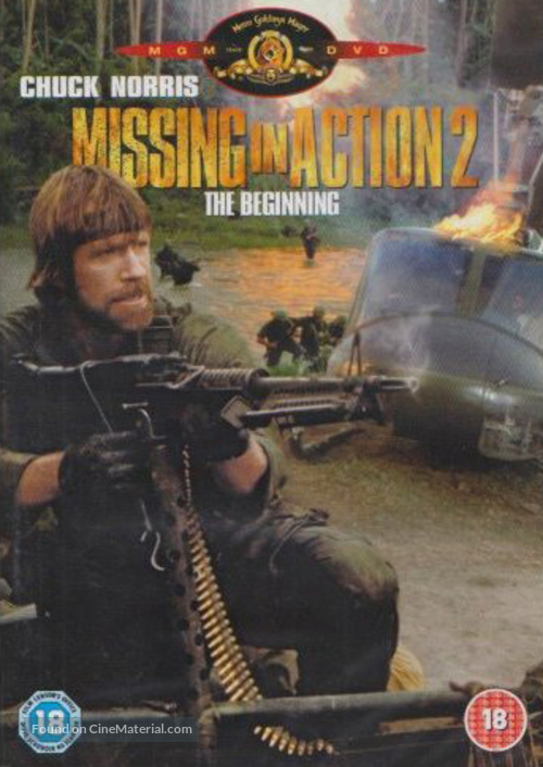 Missing in Action 2: The Beginning - British Movie Cover