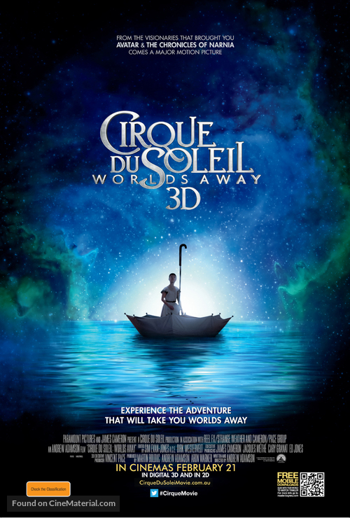 Cirque du Soleil: Worlds Away - Australian Movie Poster