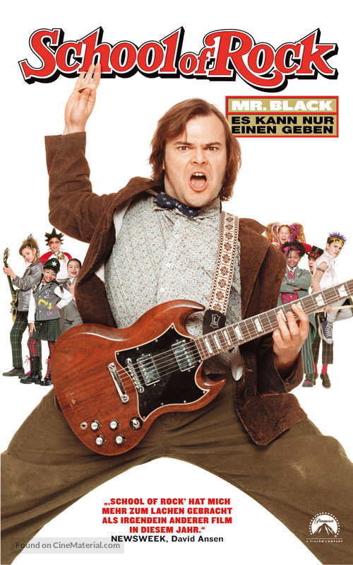 The School of Rock - German VHS movie cover