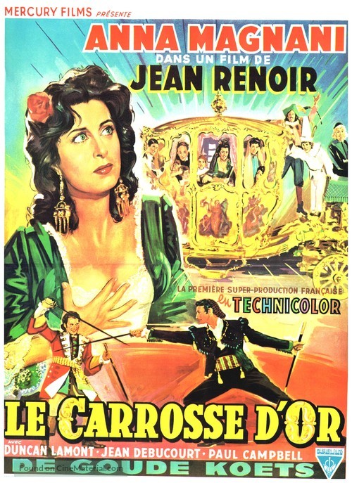Le carrosse d&#039;or - Belgian Movie Poster