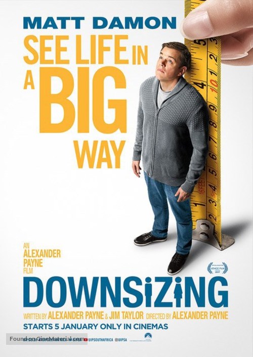 Downsizing - South African Movie Poster