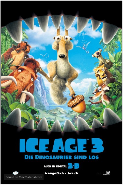 Ice Age: Dawn of the Dinosaurs - Swiss Movie Poster