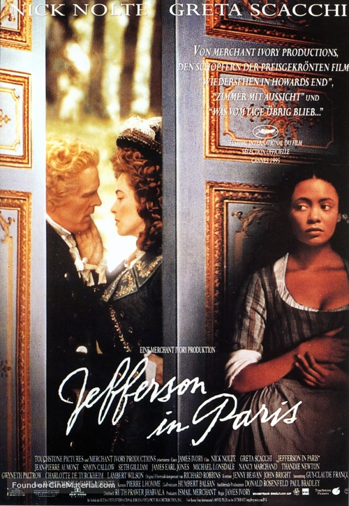 Jefferson in Paris - German Movie Poster