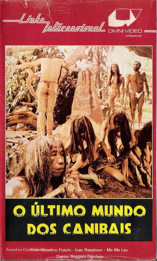 Ultimo mondo cannibale - Brazilian VHS movie cover