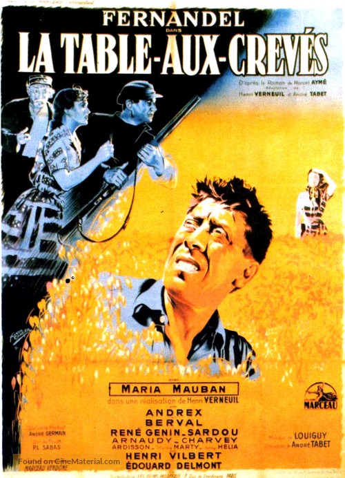La Table-aux-Crev&eacute;s - French Movie Poster