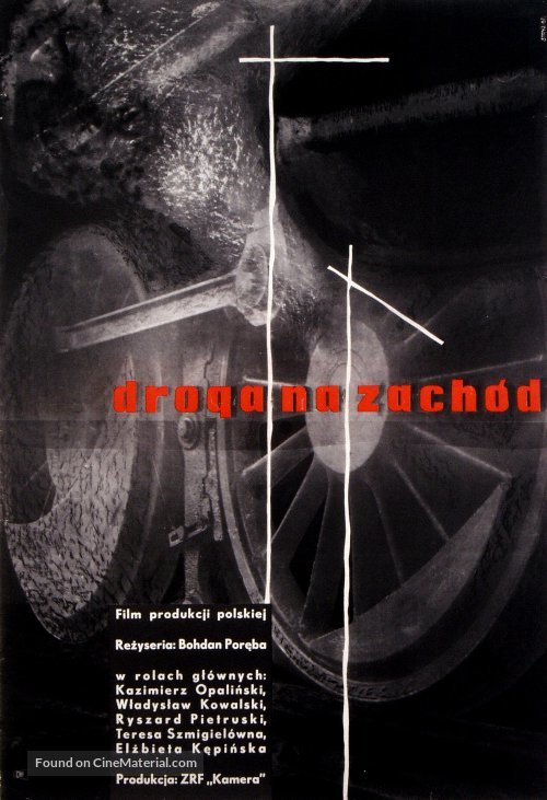 Droga na zach&oacute;d - Polish Movie Poster