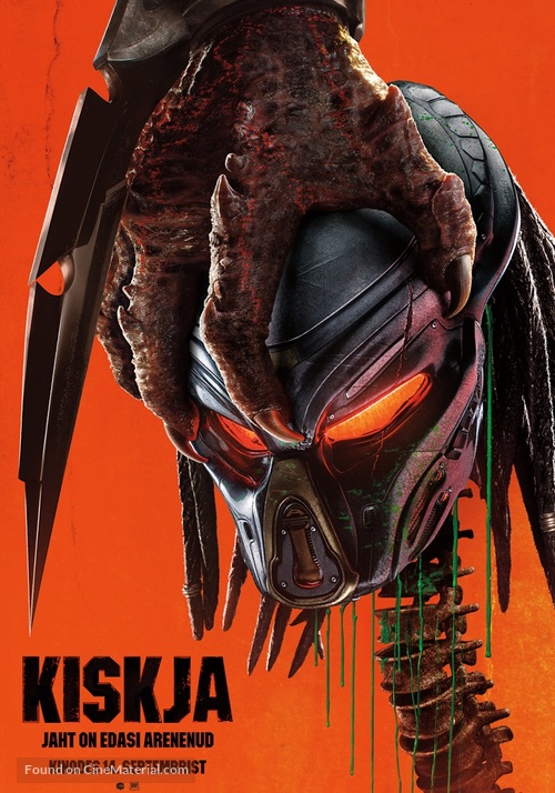 The Predator - Estonian Movie Poster