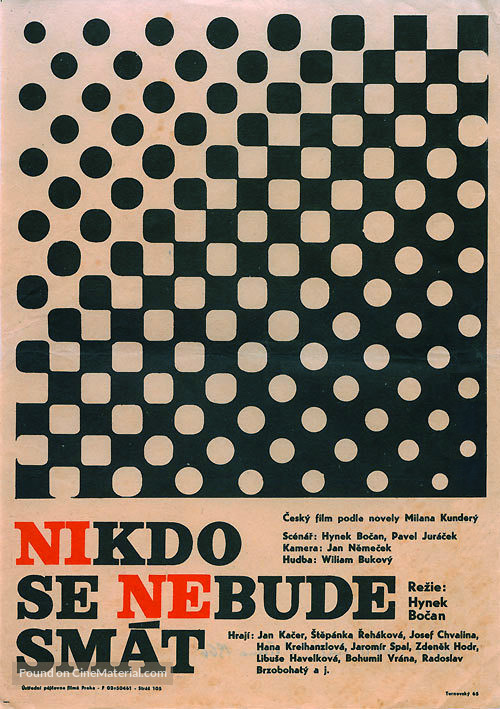 Nikdo se nebude sm&aacute;t - Czech Movie Poster