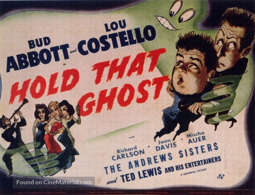 Hold That Ghost - British Movie Poster