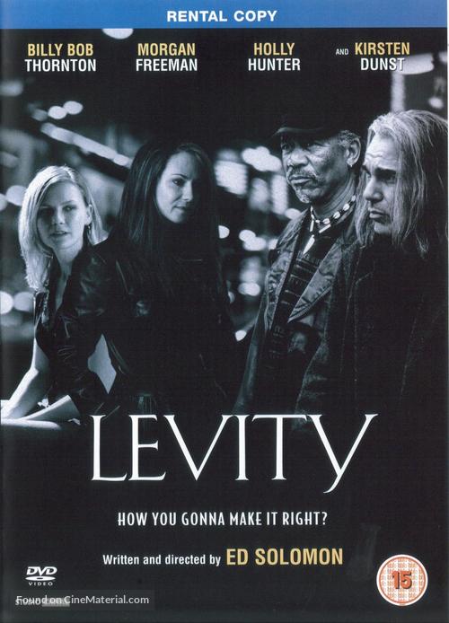 Levity - British DVD movie cover