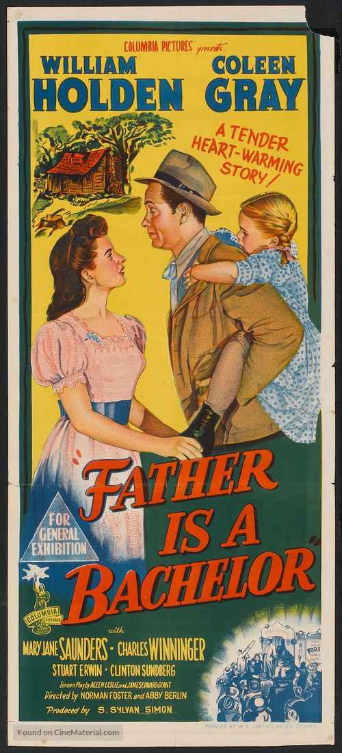 Father Is a Bachelor - Australian Movie Poster