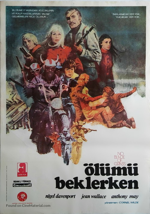 No Blade of Grass - Turkish Movie Poster