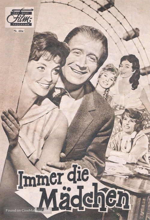 Immer die M&auml;dchen - German poster