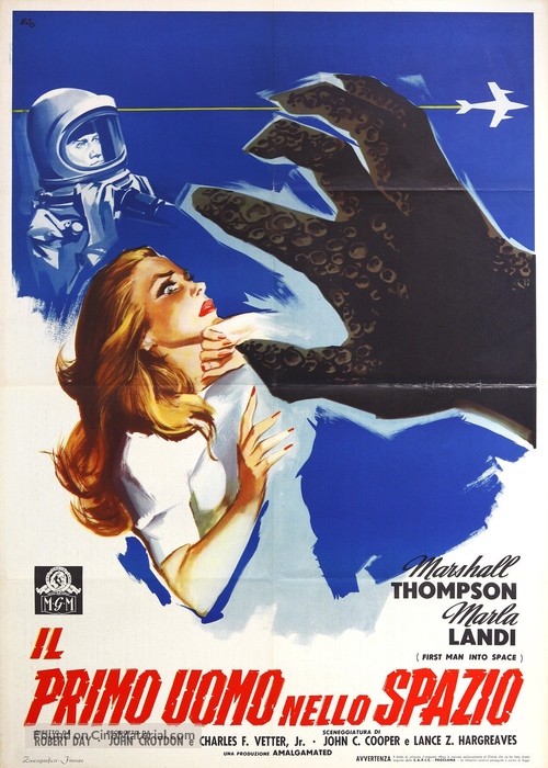 First Man Into Space - Italian Movie Poster
