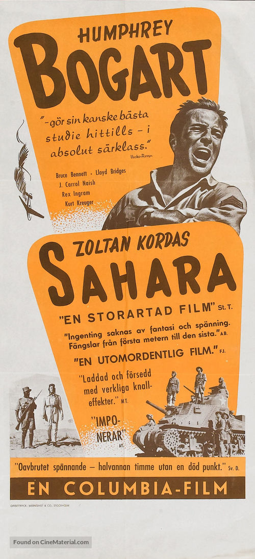 Sahara - Swedish Movie Poster