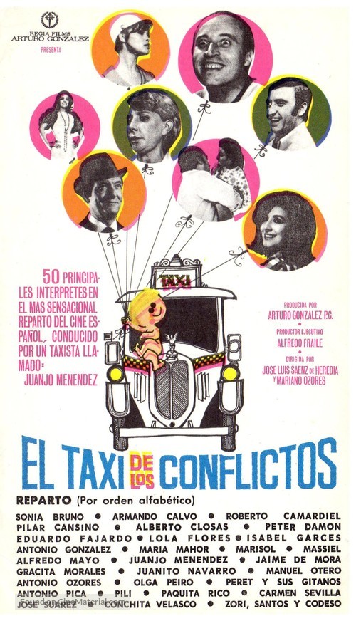 El taxi de los conflictos - Spanish Movie Poster