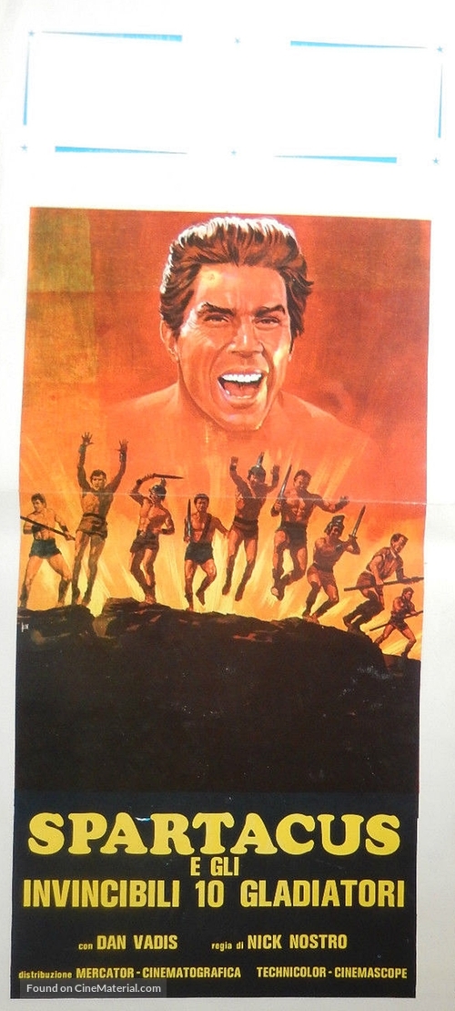 Gli invincibili dieci gladiatori - Italian Movie Poster
