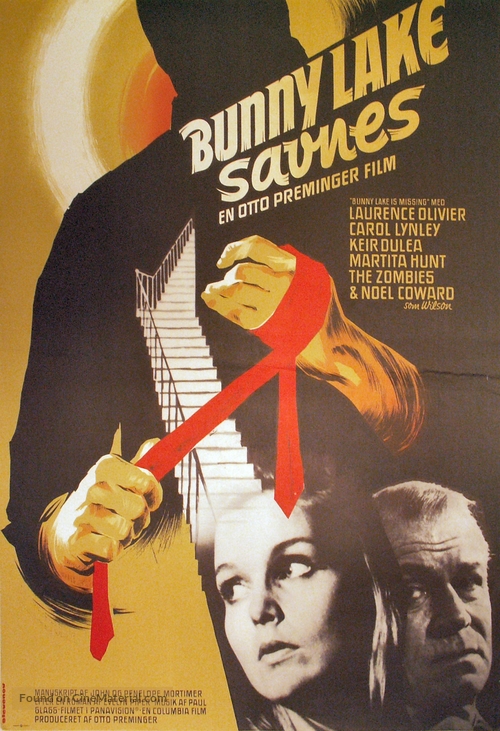 Bunny Lake Is Missing - Danish Movie Poster