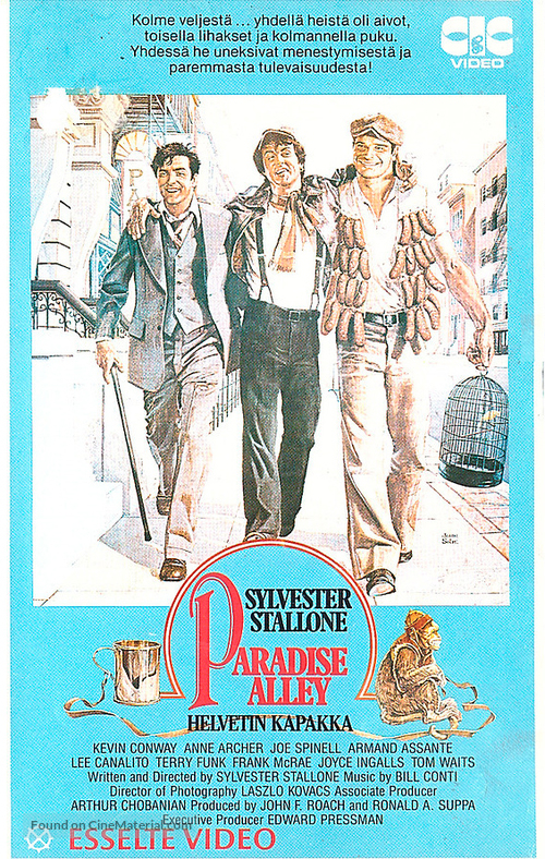 Paradise Alley - Finnish VHS movie cover