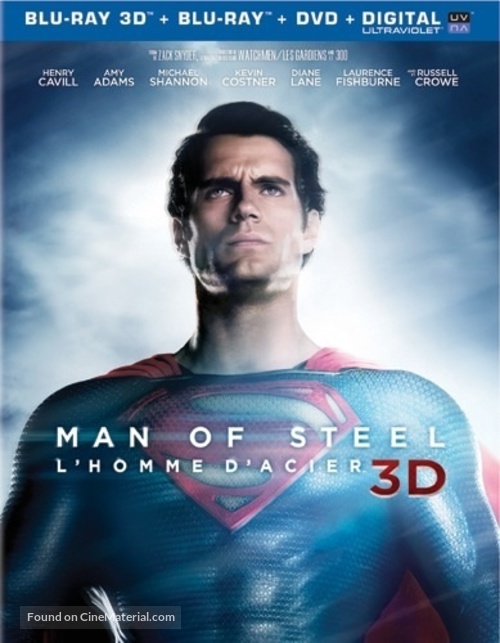 Man of Steel - Canadian Blu-Ray movie cover