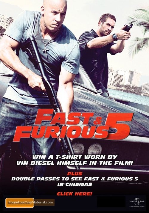 Fast Five - Australian Movie Poster
