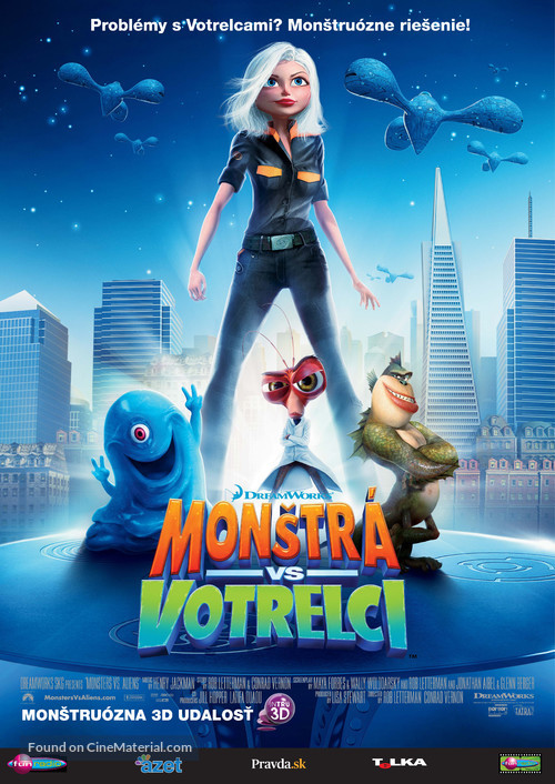 Monsters vs. Aliens - Slovak Movie Poster