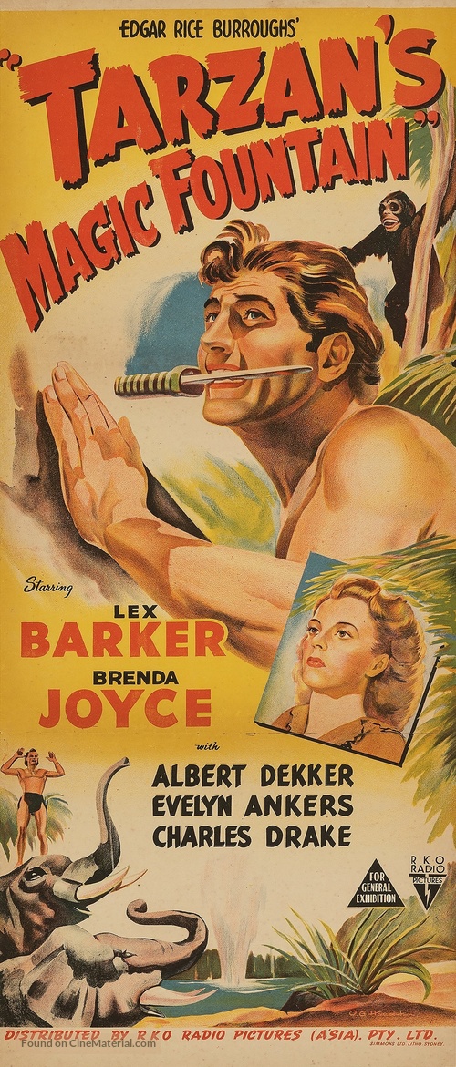 Tarzan&#039;s Magic Fountain - Australian Movie Poster