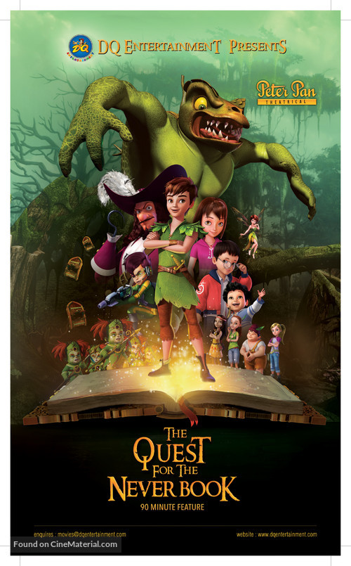 Peter Pan: The Quest for the Never Book - Irish Movie Poster