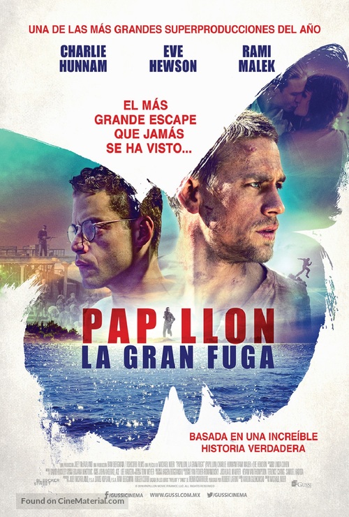 Papillon - Mexican Movie Poster