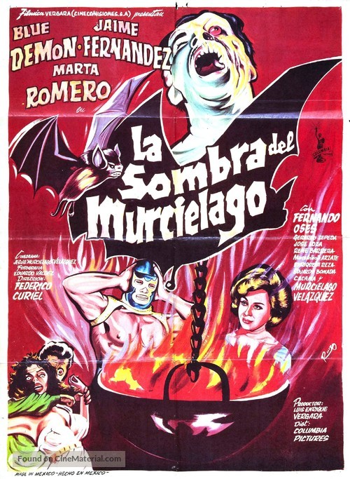 La sombra del murci&eacute;lago - Mexican Movie Poster