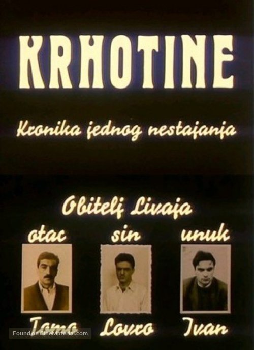 Krhotine - Yugoslav Movie Poster