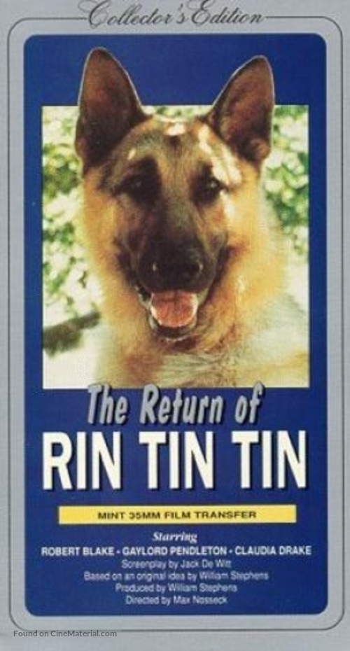 The Return of Rin Tin Tin - VHS movie cover