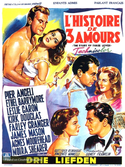 The Story of Three Loves - Belgian Movie Poster