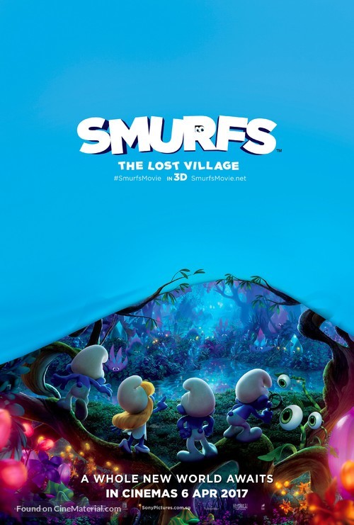 Smurfs: The Lost Village - Singaporean Movie Poster