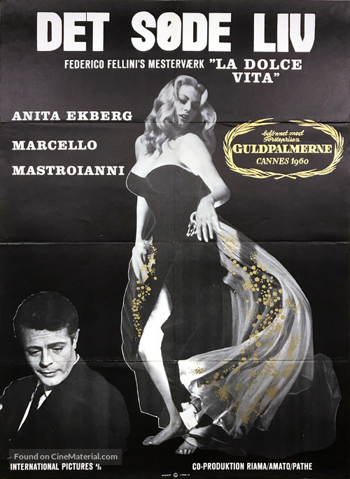 La dolce vita - Danish Movie Poster